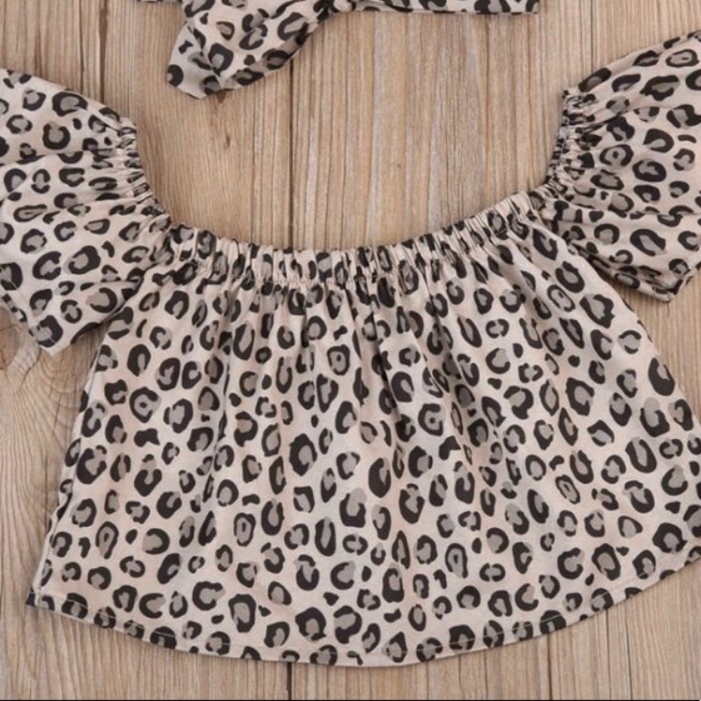Leopard Toddler Girl Fashion Top